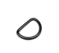 2PCS Borsa a mano in pelle Zaino Cinghia Cintura D Anello Rettangolo Tri-glide Regolare Rullo Spille Fibbia Cursore Chiusura Grilletto Gancio(Gun black D ring,Inner wide 25mm)