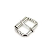 2PCS Borsa a mano in pelle Zaino Cinghia Cintura D Anello Rettangolo Tri-glide Regolare Rullo Spille Fibbia Cursore Chiusura Grilletto Gancio(Silver pin,Inner wide 20mm)