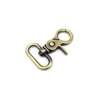 2PCS Borsa a mano in pelle Zaino Cinghia Cintura D Anello Rettangolo Tri-glide Regolare Rullo Spille Fibbia Cursore Chiusura Grilletto Gancio(Brush brass clasp,Inner wide 25mm)