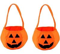 2pcs Borsa di Zucca di Halloween Sacchetto di Zucca per Banchetti Festa di Halloween