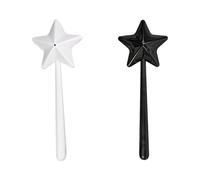 2pcs Bottiglia Per Condimenti A Forma Di Bacchetta M-agica A Forma Di Stella, P-iccolo Set Di M-acina Sale E Pepe Ricaricabile, Set Di Porta Sale Alla M-oda, Utensile Da Cucina,per Barbecue, Campeggio