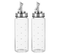 2Pcs Bottiglie per Olio d'Oliva in Vetro, 300ml Resistenti al Calore per Aceto