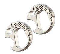 2Pcs Bottle Opener for Outdoor Activities Multifunctional Keychain Alloy Beer Keychain Keyring Beer Opener