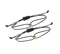 2pcs Bracciali per Coppie Buona Fortuna Perline Handchain Braccialetti Regolabili Accessori Da Polso Accessori Per Il Partito Unisex Perline, Misura unica, come descritto