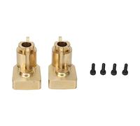 2PCS Brass Axle Mount for Axial UTB18 | 1/18 RC Weighted Cover | Enhances Climbing/Stability | Black Coated & Easy Install (Gold)