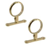 2Pcs Brass Pipe Bracket Clamp Heavy Duty Pipe Clamps clip