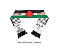 (2Pcs,C)Double-sided Palestinian flag shawl is sun-proof and does not fade