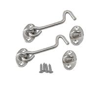 2pcs Cabin Hook Door Closure Locks and Bolts for Latching Gates and Doors, Ideal for Enhanced Security and Safety