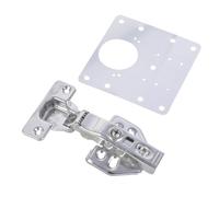 2pcs Cabinet Cerniere Riparazione Set Con Robusto Acciaio Inox Piatti Cacciavite