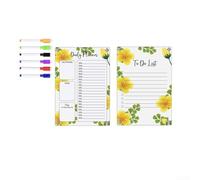 2PCS Calendario magnetico per organizzare il frigorifero mensile planner e bacheca messaggi per una vita efficiente (TYU057)