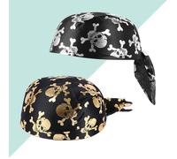 2pcs cappello da teschio di halloween cappello da turbante testa di moda