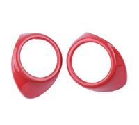 2pcs Car Red ABS A pillar Door Speaker Cover Trim Fit For Ford Mustang 2015-2018