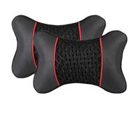 2PCS Car Seat Headrest Neck Pillow Leather Universal Soft Cushion Support Protector Auto Travel Interior Accessories per Adulti