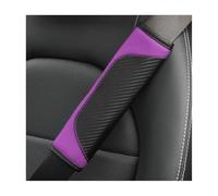 2PCS Carbon Fiber Auto Cintura di Sicurezza Pad Cuscino Spalla per Audi A5 Cabrio 2 (II) F5 I 2016-2024 -, Protezione per Cintura di Sicurezza Morbida E Confortevole,Purple