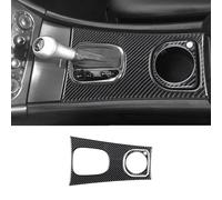 2Pcs Carbon Fiber Interior Gear Shift Cover Trim For Mercedes-Benz C-Class 05-07