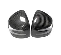 2pcs/Carbon Fiber Mirror Cover Rearview Mirror Shell Cap Modification Accessories Compatible For Mercedes Benz SLK R172 AMG GT SLC