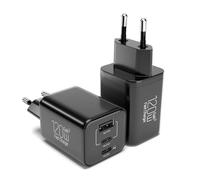 2PCS Caricatore USB C Rapido 120W a 3 Porte (2C+1A) PPS PD3.0 Alimentatore USBC 65W Ricarica Rapida Presa Adattatore USB Charger per iPad pro,Samsung Galaxy S24/ iPhone 14/13/12 mini, Pixel 9 pro/8a