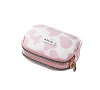 2PCS Carino Mucca Modello Portamonete per le Donne Portafoglio di Carta Studenti Doppia Tasca Cerniera Sacchetto Chiave Portatile Rossetto Banca Sacchetto di Immagazzinaggio Della Carta, 1, Taglia
