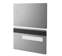 2pcs Carta di Metallo In Acciaio Inox Vuoto Carta FAI DA TE Carta di Credito in Acciaio Inox 4442 Slot Chip con HiCo 3 Track Striscia Magnetica per Ic Smart Card O Carta Regali Personalizzati