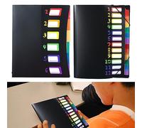 2PCS Cartella Portadocumenti A4.Zodors A4 Cartelle in Plastica File Organizer Cartelle Espandibili Etichette Documenti per Scuola Ufficio Viaggio Famiglia (Nero)