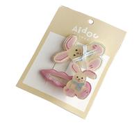 2pcs Cartoon Animal Tema Clip Per Capelli Semplice Ed Elegante Forcina Per Le Ragazze Bambino Ideale Per Regali Di Tutta L'Usura Giornaliera