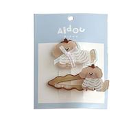 2pcs Cartoon Cane/Conigli Snap Clip Dei Capelli Clip Decorativi Per Bambini Adolescenti Per Le Feste E Fornitura Regalo