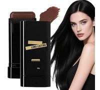 2PCS Carylook Hair Color Stick - 2025 Upgraded Waterproof And Sweatproof Hair Dye Stick, Portable Built-In Comb, 2-in-1 Touch-Up Comb for Gray Hair Coverage (Brown)