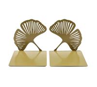 2Pcs Cavo Foglia Libro Terminali per Ripiani Metallo Reggilibri Resistente Tappi