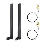 2PCS Cavo Scheda di Rete Wireless M.2 / NGFF e 2x5DBi, Testa SMA, Smalto Placcato in Oro, Senza Annerimento, Antenna per 9560NGW / 9260AC / 7265AC / BCM94360…