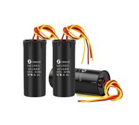 2Pcs CBB60 Double Start Capacitor electronic starter Run Capacitor For Washing Machine 6UF+4UF 10UF+4UF 10UF+5UF 12UF+5UF AUOQKQUT(10UFx5UF)