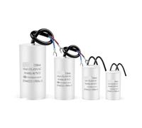 2Pcs CBB60 electronic starter Running Capacitor 450V Series AC Water Pump Startup Capacitors Start electronic starter Run 450VAC 3uF-80uF CZAOINCU(450V4UF)
