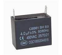 2PCS CBB61 450v Fan air conditioner range hood insert start capacitor 5UF 40X23X32