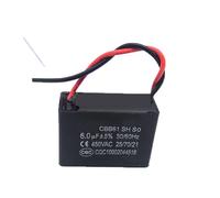 2pcs CBB61 6uf starting capacitance AC Fan Capacitor 450V CBB electronic starter Run Capacitor NWPNLXEA