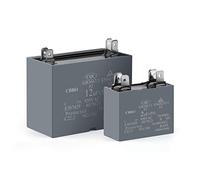 2Pcs CBB61 Condensatore di avviamento della ventola del condizionatore d'aria 450V 1.2UF 1.5UF 2UF 2.5UF 3UF 3.5UF 4UF 4.5UF 5UF 6UF 6.5UF 7UF 8UF Elementi di accumulo di energia (Size : 1.5UF)