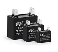 2Pcs CBB61 Condizionatore D'aria Condensatore di Avviamento Ventola Esterna Condensatore di Marcia Motore 450V 1UF 1.2UF 1.5UF 2UF 2.5UF 3UF 3.5UF 4UF 4.5UF (Size : 4UF)
