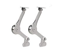 2PCS Cerniere a chiusura automatica 45 gradi Vibrazione verso il basso for armadio da cucina Porte pieghevoli Accessori for mobili Scarpiera Cerniera a molla(B 2pcs Zinc alloy)