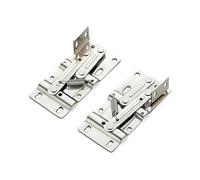 2PCS Cerniere a chiusura automatica 45 gradi Vibrazione verso il basso for armadio da cucina Porte pieghevoli Accessori for mobili Scarpiera Cerniera a molla(A 2pcs Iron)