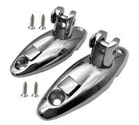 2PCS Cerniere Girevoli per Bimini Top Deck Mount Acciaio Uso Marino