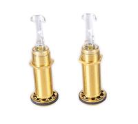 2Pcs Chitarra Elettrica Basso 6.35mm Presa Lunga Filettata Presa Cilindro Ingresso Uscita Spina Prese Accessori Chitarra