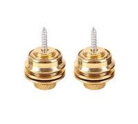 2Pcs Chitarra Strap Lock Chitarra Strap Button Set Metallo Strap Lock Flat Testa Fungo Per Acustica Chitarra Elettrica Ukulele
