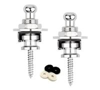 2Pcs Chitarra Strap Serrature Antiscivolo Chitarra Pin Strap Accessori Cinghia di Blocco Pulsanti Struttura Metallo Presente Per Musicisti