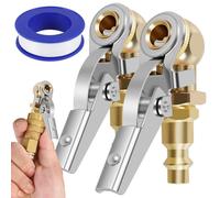 2pcs Chiuso Pneumatici 0.6cm Fnpt Flusso Gonfiatore Aria Auto