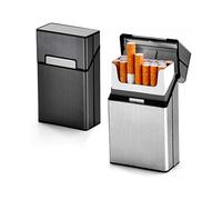 2pcs Cigarette Cases, Aluminum Cigarette Case Flip Holds 20 Cigarettes