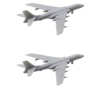 2PCS Cinese Xian H-6K Bombardiere Modello In Resina 1/2000-1/350