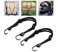 2Pcs Cinghia Elastica con Ganci,Cinghie Moto Bagaglio,Elastico Portapacchi Bicicletta, Elastici Porta pacchi,Corde Elastiche Lunghezze Assortite,Corde Elastiche da Moto con Gancio