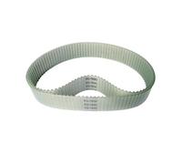 2pcs cinghie dentate in filo di acciaio poliuretanico con denti trapezoidali tipo T5, passo 5mm, circonferenza 200mm, larghezza 10mm, T5-200