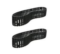 2PCS Cingoli in Gomma Caterpillar Serbatoio Telaio 66/53/42 Centimetri Chiuso Pista Pneumatici for Rock Crawler RC Digger Escavatore Ruota Pezzi di Ricambio (Color : F 57 x 4.2cm)