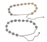 2PCS Cinture Decorativa da Vita, Catene per il Corpo in Oro e Argento per Donna, Cintura Versatile per Abiti, Maglioni e Outfit Casual