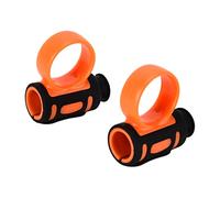 2PCS Clip per Bacchette Clip di Controllo in Silicone Anello per Dito Bacchette per Bacchette Accessori per Bacchette Strumento Ausiliario Jazz Drumstick Drummer Beginners(Arancio nero)