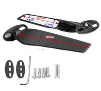 2PCS CNC Specchi retrovisori Vento Ala Lato rotante regolabile 300 250 400 650 H2 H4 Compatibile con parti automobilistiche del motociclo(Big)